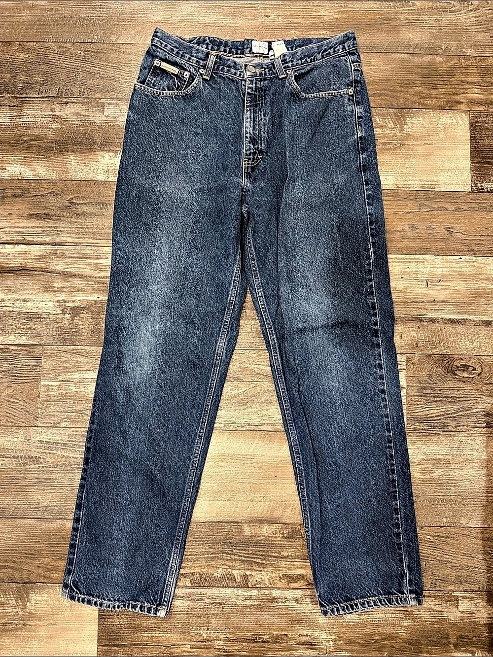 Calvin Klein Jeans Easy Fit Jean Straight Leg Blue Waist 33